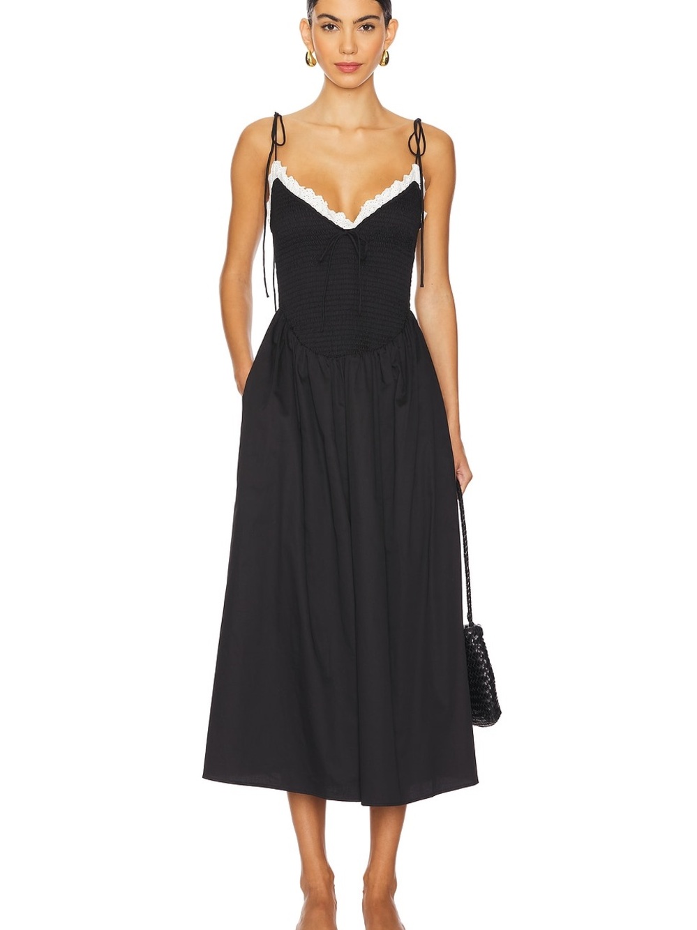For Love & Lemon Bethany Midi Dress msrp$289